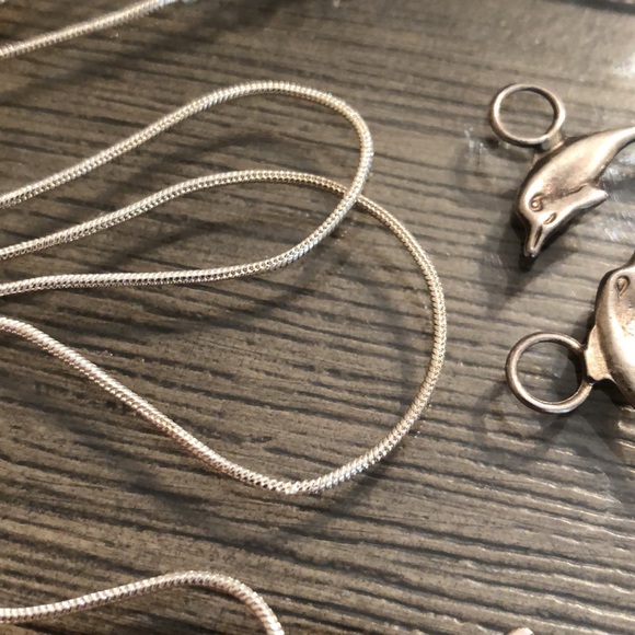 Sterling Silver Dolphin Charm & Earring Charms - Picture 6 of 16